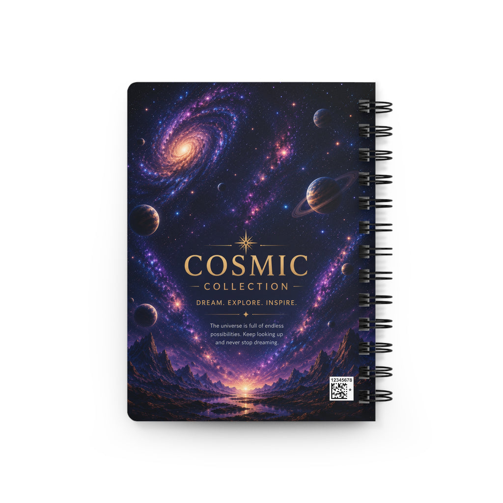 Cosmic Spiral Journal — 'Cosmic Collection: Dream. Explore. Inspire.' Galaxy Notebook for Stargazers & Writers
