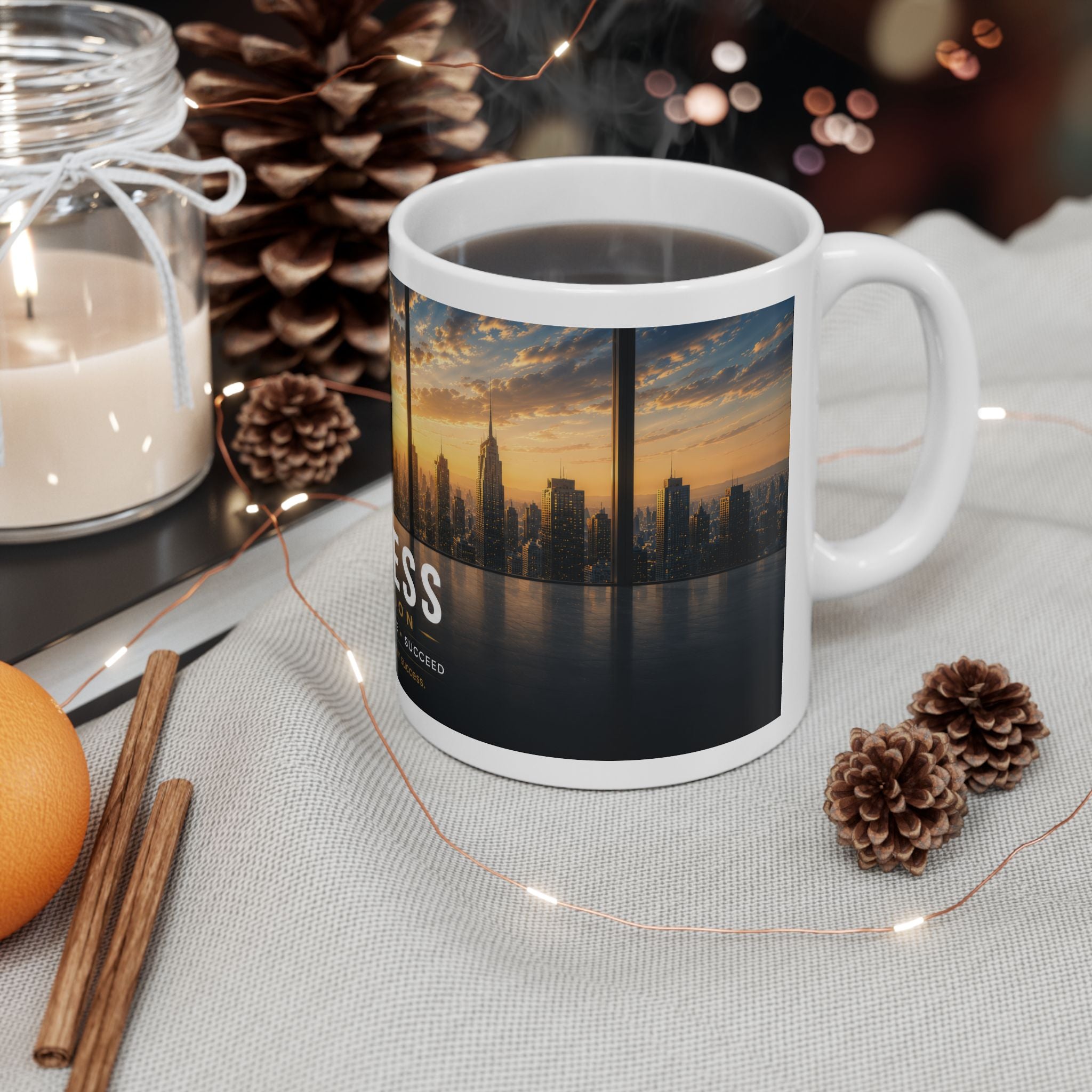 Business Ceramic Mug (11oz, 15oz) | Office Coffee Mug | Planet of Thoughts