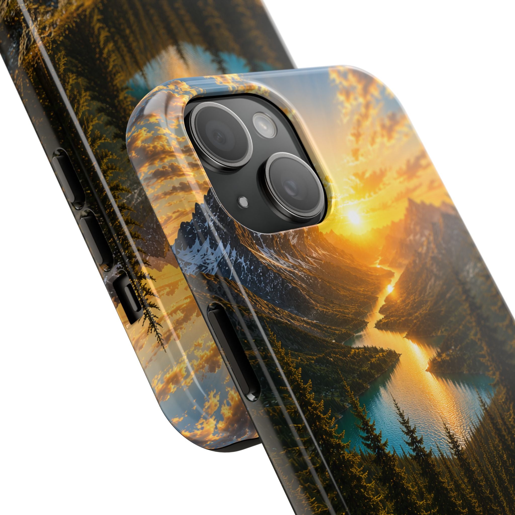 Adventure Awaits Phone Case — Scenic Mountain Landscape Protective Case