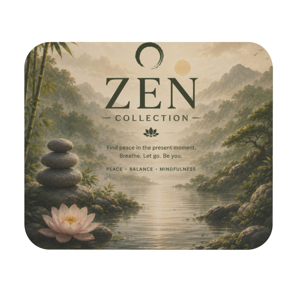 Zen Collection Mouse Pad — Peace, Balance & Mindfulness Mouse Pad