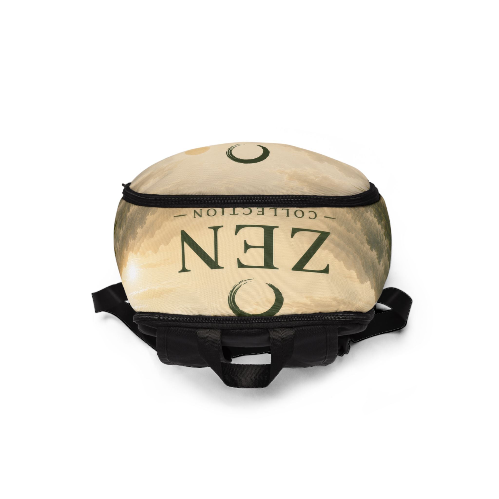 Zen Collection Fabric Backpack — Tranquil Lotus & Stones Meditation Backpack