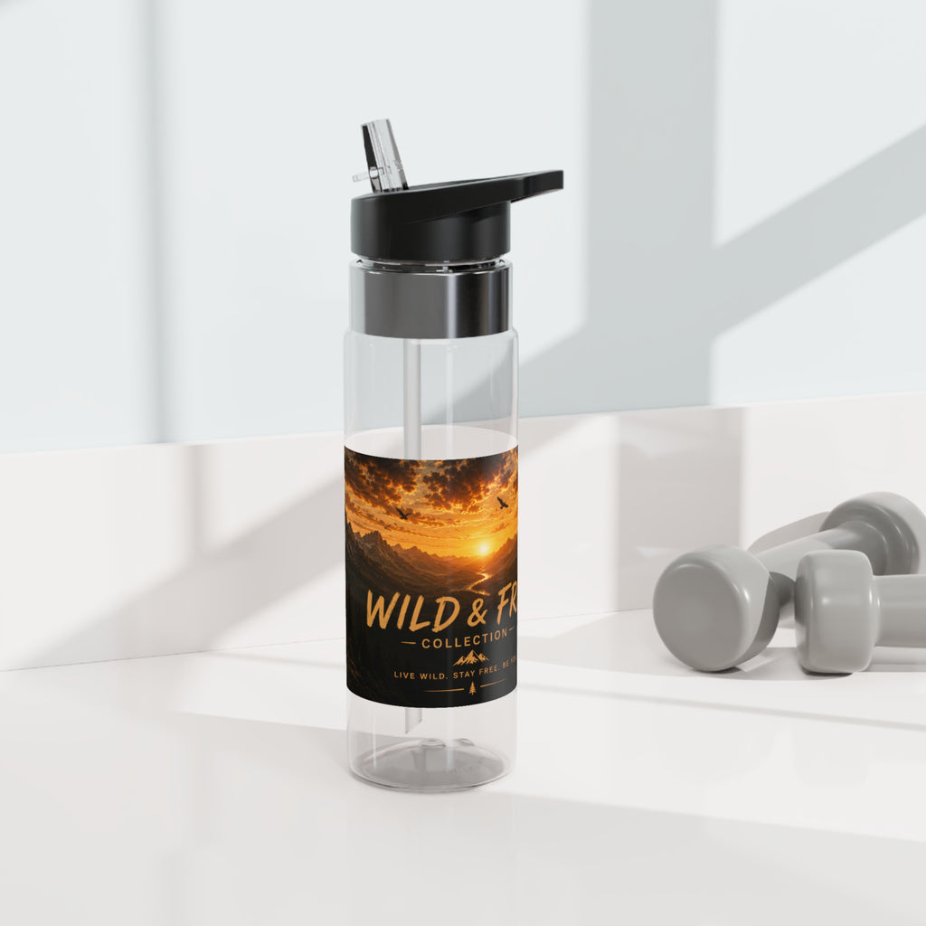 Wild & Free Sunset Mountain Sport Bottle — 20oz Tritan Water Bottle